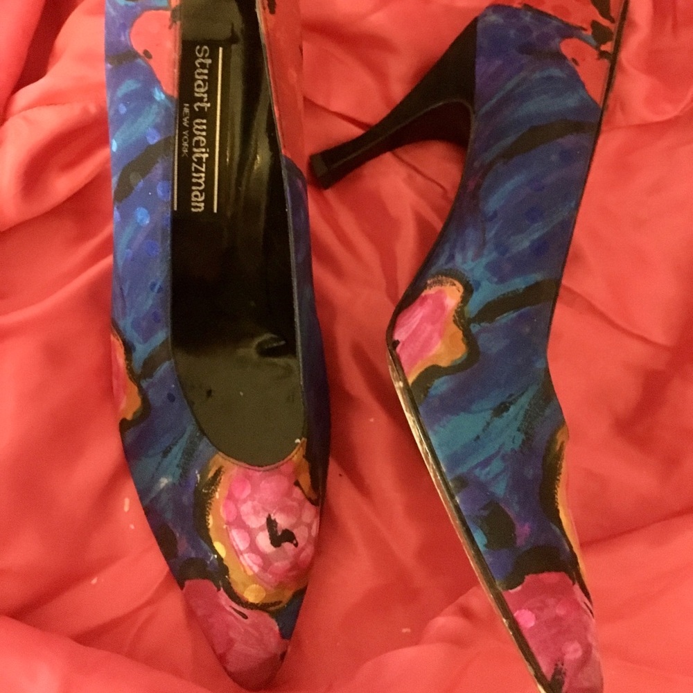 Stuart Weitzman Pumps Floral Design Like New 8 1/2